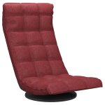 Vidaxl chaise de sol pivotante rouge bordeaux tissu Vidaxl chaise de sol pivotante rouge bordeaux tissu