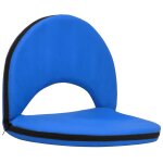 Vidaxl chaises de sol pliables 2 pcs bleu acier et tissu Vidaxl chaises de sol pliables 2 pcs bleu acier et tissu
