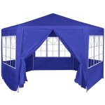 Vidaxl chapiteau avec 6 murs latraux bleu 2x2 m