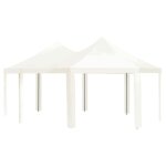 Vidaxl chapiteau d'extrieur crme 600 x 440 x 330 cm