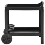 Vidaxl chariot  boissons anthracite 69x53x72 cm plastique