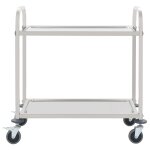 Vidaxl chariot de cuisine à 2 niveaux 95x45x83, 5 cm acier inoxydable Vidaxl chariot de cuisine à 2 niveaux 95x45x83, 5 cm acier inoxydable