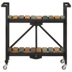 Vidaxl chariot de cuisine 87x36x81 cm bois massif de rcupration