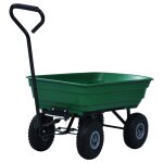 Vidaxl chariot � main de jardin 300 kg 75 l vert