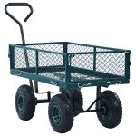 Vidaxl chariot  main de jardin vert 250 kg