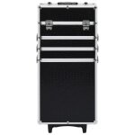 Vidaxl chariot de maquillage aluminium noir avec motif de crocodile Vidaxl chariot de maquillage aluminium noir avec motif de crocodile
