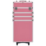 Vidaxl chariot de maquillage aluminium rose Vidaxl chariot de maquillage aluminium rose