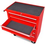 Vidaxl chariot  outils d'atelier avec 5 tiroirs rouge