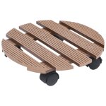 Vidaxl chariots � plantes 2 pcs marron �30x7, 5 cm wpc