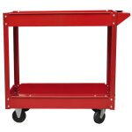 Vidaxl chariot servante d'atelier charge 100 kg rouge