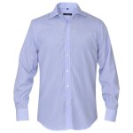 Vidaxl chemise pour hommes blanc et bleu clair raye taille m