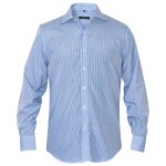 Vidaxl chemise pour hommes blanc et bleu raye taille s