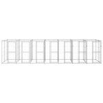Vidaxl chenil extrieur acier galvanis 16, 94 m