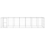 Vidaxl chenil ext�rieur acier galvanis� 16, 94 m�