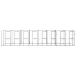 Vidaxl chenil extrieur acier galvanis 19, 36 m