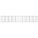 Vidaxl chenil extrieur acier galvanis 24, 2 m