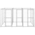 Vidaxl chenil extrieur acier galvanis 7, 26 m