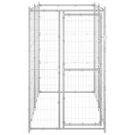 Vidaxl chenil extrieur pour chiens acier galvanis 110x220x180 cm