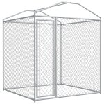 Vidaxl chenil d'extrieur avec toit pour chiens 193x193x225 cm