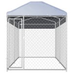Vidaxl chenil d'extérieur avec toit pour chiens 382x192x225 cm Vidaxl chenil d'extérieur avec toit pour chiens 382x192x225 cm