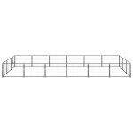 Vidaxl chenil noir 18 m² acier Vidaxl chenil noir 18 m² acier