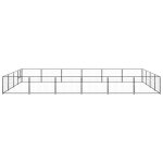 Vidaxl chenil noir 24 m² acier Vidaxl chenil noir 24 m² acier