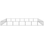 Vidaxl chenil noir 42 m² acier Vidaxl chenil noir 42 m² acier