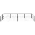 Vidaxl chenil noir 8 m² acier Vidaxl chenil noir 8 m² acier