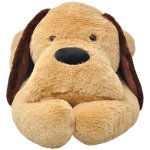 Vidaxl chien en peluche 80 cm marron