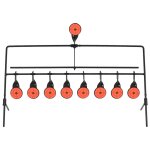 Vidaxl cible de tir avec r�initialisation automatique et 8 + 1 cibles