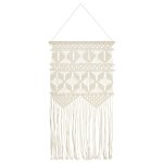 Vidaxl cintre mural en macram 40x80 cm coton
