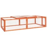 Vidaxl clapier 183x90x46, 5 cm bois de sapin massif