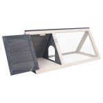 Vidaxl clapier gris bois Vidaxl clapier gris bois