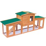 Vidaxl clapier large pour petits animaux avec toits bois Vidaxl clapier large pour petits animaux avec toits bois