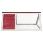 Vidaxl clapier rouge bois Vidaxl clapier rouge bois
