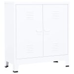Vidaxl classeur industriel blanc 90x40x100 cm acier