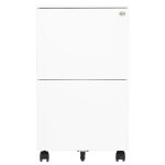 Vidaxl classeur mobile blanc 39x45x67 cm acier