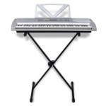 Vidaxl clavier lectrique avec support musical + support ajustable de clavier