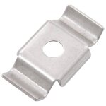 Vidaxl clips de clture en papillon 50 pcs acier inoxydable
