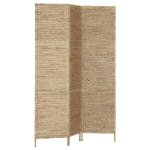 Vidaxl cloison de sparation 3 panneaux 116 x 160 cm jacinthe d'eau