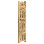 Vidaxl cloison de sparation 3 panneaux 120x165 cm bois de manguier