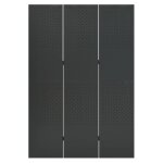 Vidaxl cloison de s�paration 3 panneaux anthracite 120x180 cm acier