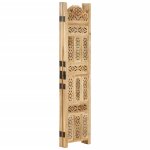 Vidaxl cloison de sparation 4 panneaux 160x165 cm bois de manguier