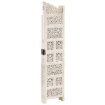 Vidaxl cloison de s�paration 4 panneaux blanc 160x165 cm bois manguier