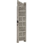 Vidaxl cloison de sparation 4 panneaux gris 160x165 cm bois manguier