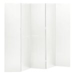 Vidaxl cloisons de s�paration 5 panneaux 2 pcs blanc 200x180 cm acier