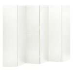 Vidaxl cloisons de s�paration 6 panneaux 2 pcs blanc 240x180 cm acier