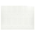 Vidaxl cloison de s�paration 6 panneaux blanc 240x180 cm acier