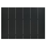 Vidaxl cloison de sparation 6 panneaux noir 240x180 cm acier