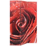 Vidaxl cloison de sparation pliable 120 x 170 cm rose rouge